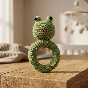 Chocalho Sapinho Amigurumi - Artesanato e Personalizados