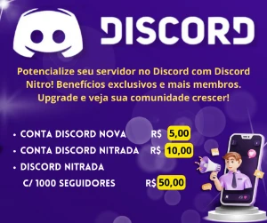 Conta Discord , Nitrada , Com Mil Membros - Outros