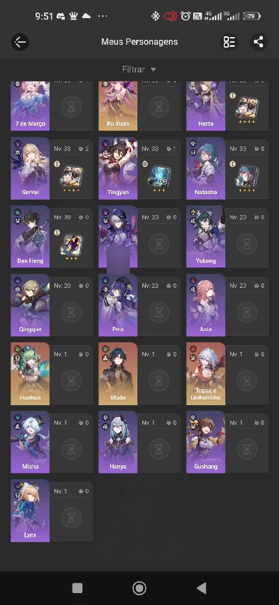 Conta Honkai Star Rail Lv70+ Lv44 Europe - Honkai: Star Rail