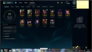 conta league, 12 champs, Zed, Viktor, Darius, Kog, Ahri - League of Legends LOL