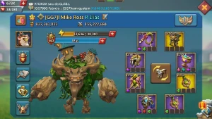Conta Lords 840M (790k de gema, 11,5m de tropa-5m t4) - Lords Mobile