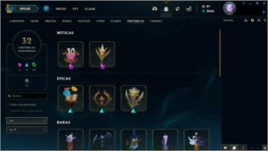 Conta Season4, 393 Skins, Várias skins raras, lvl 323 - League of Legends LOL