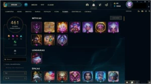 Conta Season4, 393 Skins, Várias skins raras, lvl 323 - League of Legends LOL