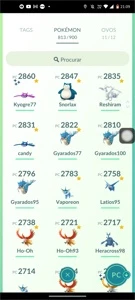 Conta a venda - Pokémon