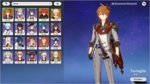 Tartaglia + Jean + Dilluc AR 40 - Genshin Impact