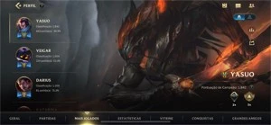 VENDO CONTA GM ULTIMAS SEASONS - MAIS DE 500,00 EM SKINS  - League of Legends: Wild Rift LOL WR