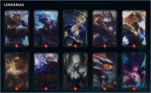 Conta League of Legends, 183 skins, 149/158 campeões LOL