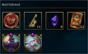Conta League of Legends LoL Unranked 104 skins 1760 RP 53 PP