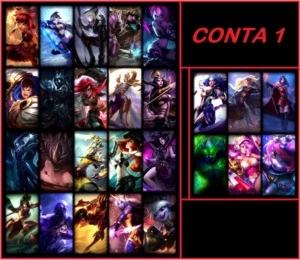 CONTAS LOL - LVL 30 UNRANKED - League of Legends