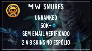 CONTAS SMURFS 50K+ EA - UNRANKED - LEAGUE OF LEGENDS LOL