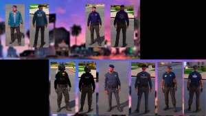 fardas de policia para server gta rp - fivem - Outros