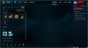 CONTA DE LEAGUE OF LEGENDS LOL