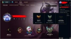 CONTA DE LEAGUE OF LEGENDS LOL