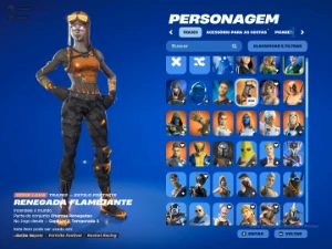 conta fortnite com 100 skins, no fortnite FULL ACASSO