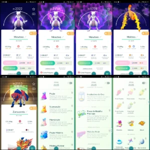 Conta  LVL 39 | 28 Lendários | 5 Mewtwo | 5 Shiny | C 028 - Pokémon