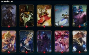 CONTA LEAGUE OF LEGENDS 309 SKINS TODOS CHAMPS LOL
