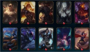 CONTA LEAGUE OF LEGENDS 309 SKINS TODOS CHAMPS LOL