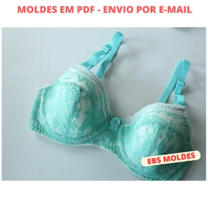 Kit de Molde Sutiã PDF Meia Taça Senhoras Top Costa e Bojo - Outros