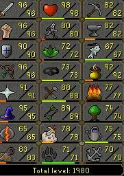 Conta 1980 Ttl 120Cbt All Quests - Runescape RS