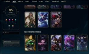 Conta de lol com Rammus rei e as vitoriosas desde a Elise - League of Legends