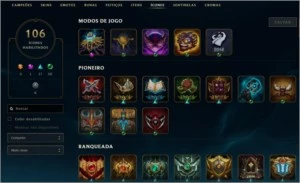 Conta de lol com Rammus rei e as vitoriosas desde a Elise - League of Legends