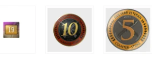 Steam 2003 -19 Anos - Medalhas 5 e10 Anos
