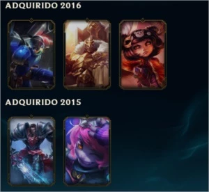 Conta borda Ouro - League of Legends LOL