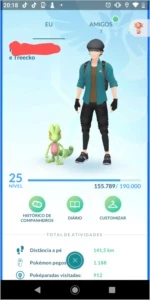 Conta Pokémon GO Level 25
