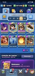 CONTA CLASH ROYALE LVL 14