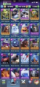 CONTA CLASH ROYALE LVL 14