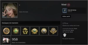 CONTA DE CS:GO COM 6 MEDALHAS - Counter Strike