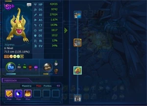 VENDO CONTA TOP LADMO SERVER OMEGAMON - Digimon Masters Online