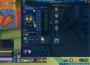 VENDO CONTA TOP LADMO SERVER OMEGAMON - Digimon Masters Online