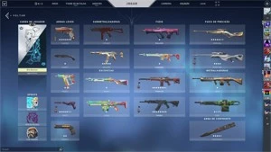 conta de valorant mais de 1500 em skins