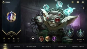 LEVEL 27 PLATINA 3 + 27 CAMPEÕES + 4 SKINS - League of Legends: Wild Rift LOL WR
