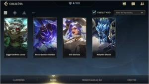 LEVEL 27 PLATINA 3 + 27 CAMPEÕES + 4 SKINS - League of Legends: Wild Rift LOL WR