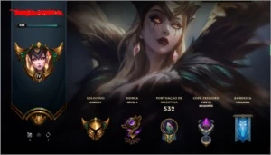 CONTA LEVEL 484 GOLD 4 309 SKINS e key de valorant - League of Legends LOL