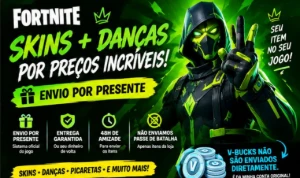 Fortnite Mais Barato! Skins + Danças | 48H Via Presente