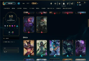 Bronze 2 com 135 Champs e 60 Skins ( Mais de 500 Jogos ) - League of Legends LOL
