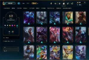 Bronze 2 com 135 Champs e 60 Skins ( Mais de 500 Jogos ) - League of Legends LOL