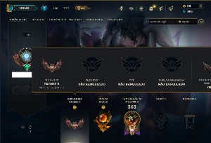Bronze 2 com 135 Champs e 60 Skins ( Mais de 500 Jogos )