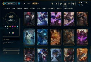 Bronze 2 com 135 Champs e 60 Skins ( Mais de 500 Jogos ) - League of Legends LOL