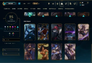 Ouro 4 com 90 Champs e 25 Skins - League of Legends LOL