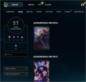 Conta League Of legends LOL