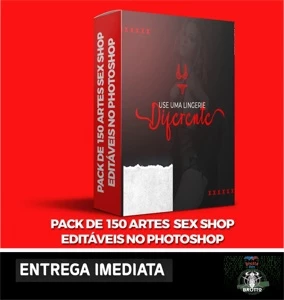 Pack 150 Artes Para Sex Shop - Editáveis Photoshop - Serviços Digitais