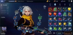 CONTA MIR4 - LVL81 - SA44 - GUERREIRO - 2 EQUIP EPICO