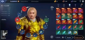 CONTA MIR4 - LVL81 - SA44 - GUERREIRO - 2 EQUIP EPICO