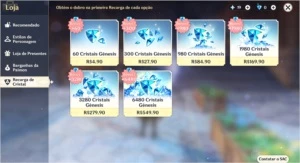 RA 35 MONA + KEQING + BENÇÃO + 100% BANNER - Genshin Impact