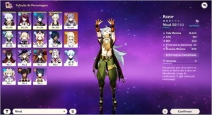 RA 35 MONA + KEQING + BENÇÃO + 100% BANNER - Genshin Impact