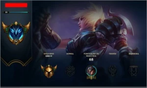 CONTA LOL - OURO 4 - 22 CAMPEÕES - League of Legends